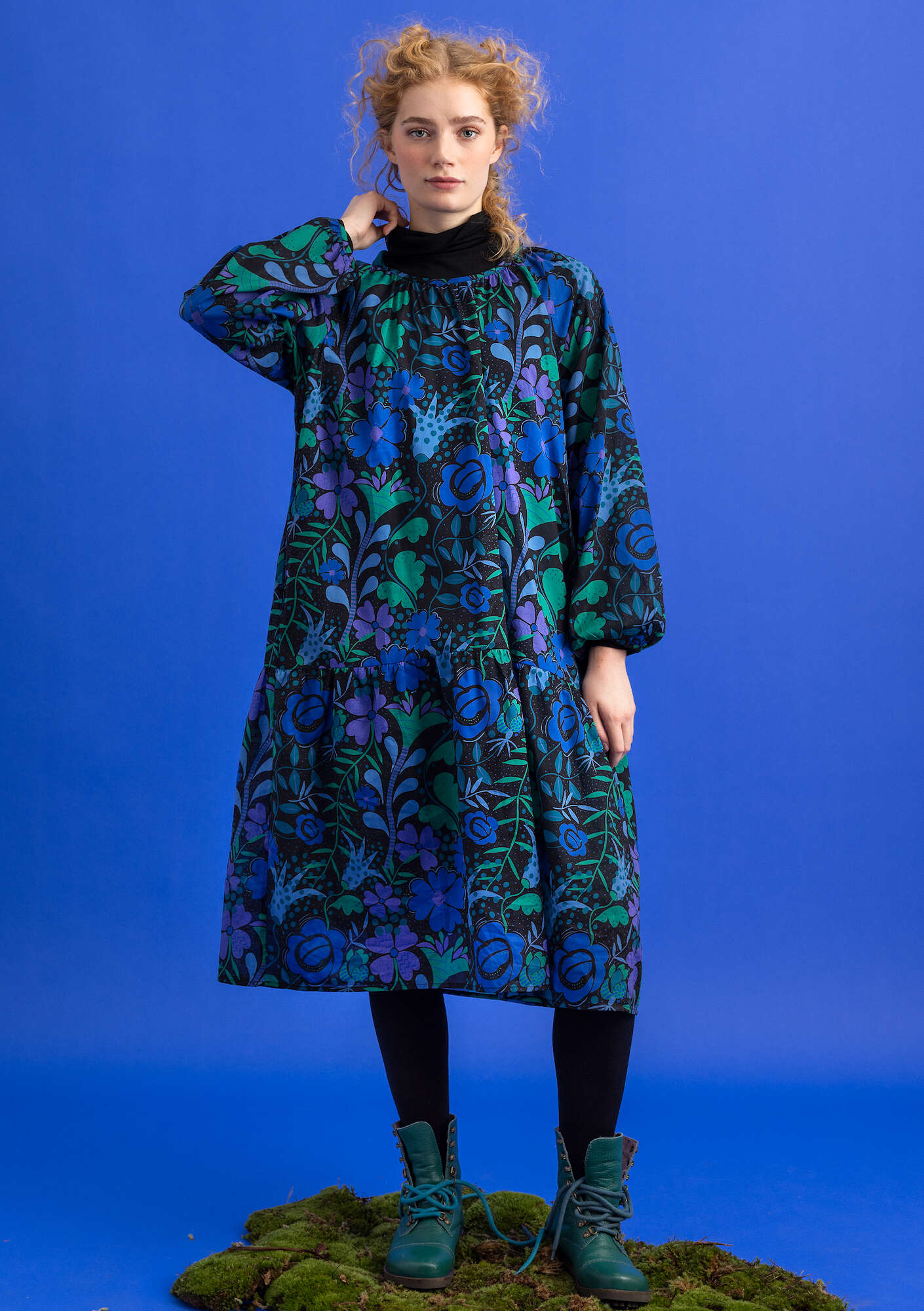 Robe Meadow en tissu de coton biologique/recyclé gudrunsjoden.com