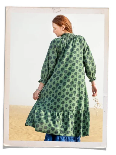Woven “Gjusta” dress in organic cotton