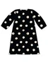Robe à encolure en V (black/dot S)