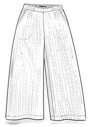 Vevd bukse i økologisk bomull