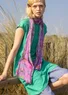 Jersey tunic in organic cotton/linen (light oriental green L)