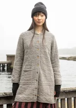 Langstrickjacke „Nova Scotia“ aus Lammwolle - grau