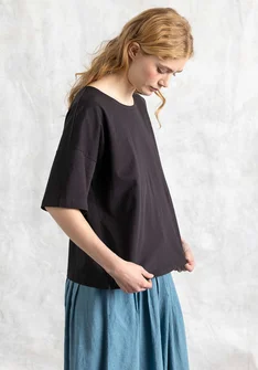 T-shirt i ekologisk bomull - svart
