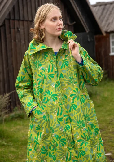 “Kaprifol” organic cotton coat - asparagus