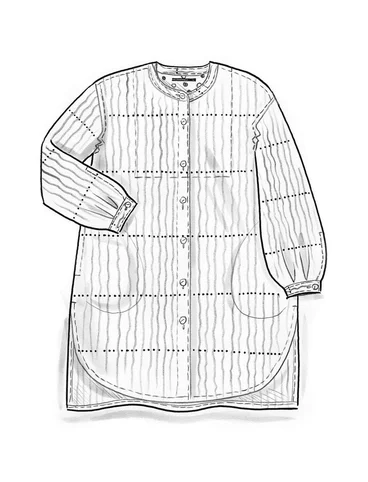 Vevd skjorte «Ella» i økologisk bomull - svart