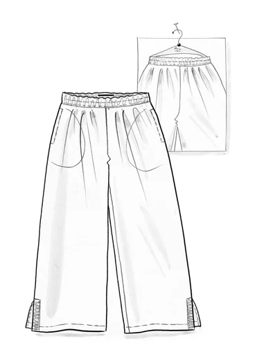 “Daisy” organic cotton jersey trousers - carbon
