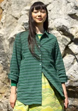 Kangaspaita "Wavy” ekopuuvillaa - sinivihreä