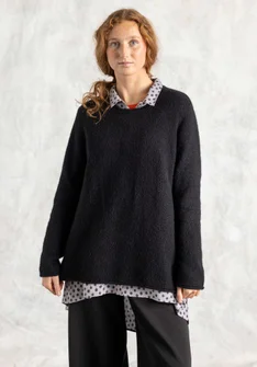 Favourite alpaca-blend sweater - black