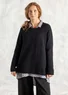 Favourite alpaca-blend sweater (black L)