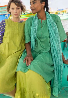 Écharpe "Bow" en coton biologique - malachite