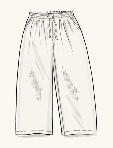 Woven linen trousers - himmelsbl