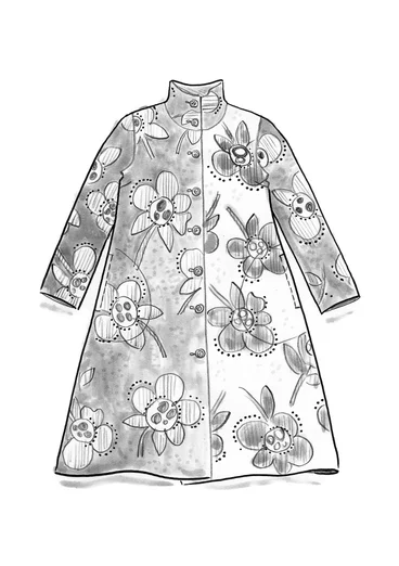 Manteau "Marabel" en tissu de laine/polyester - grenade