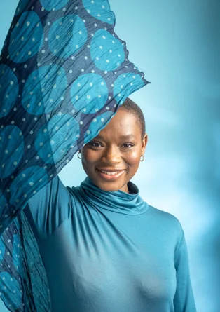 Skjerf «Jasmine» i økologisk bomull - 