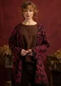 Geblümte Langstrickjacke „Lusern“ aus Bio-Baumwolle, mit Handstickerei (cerise L)