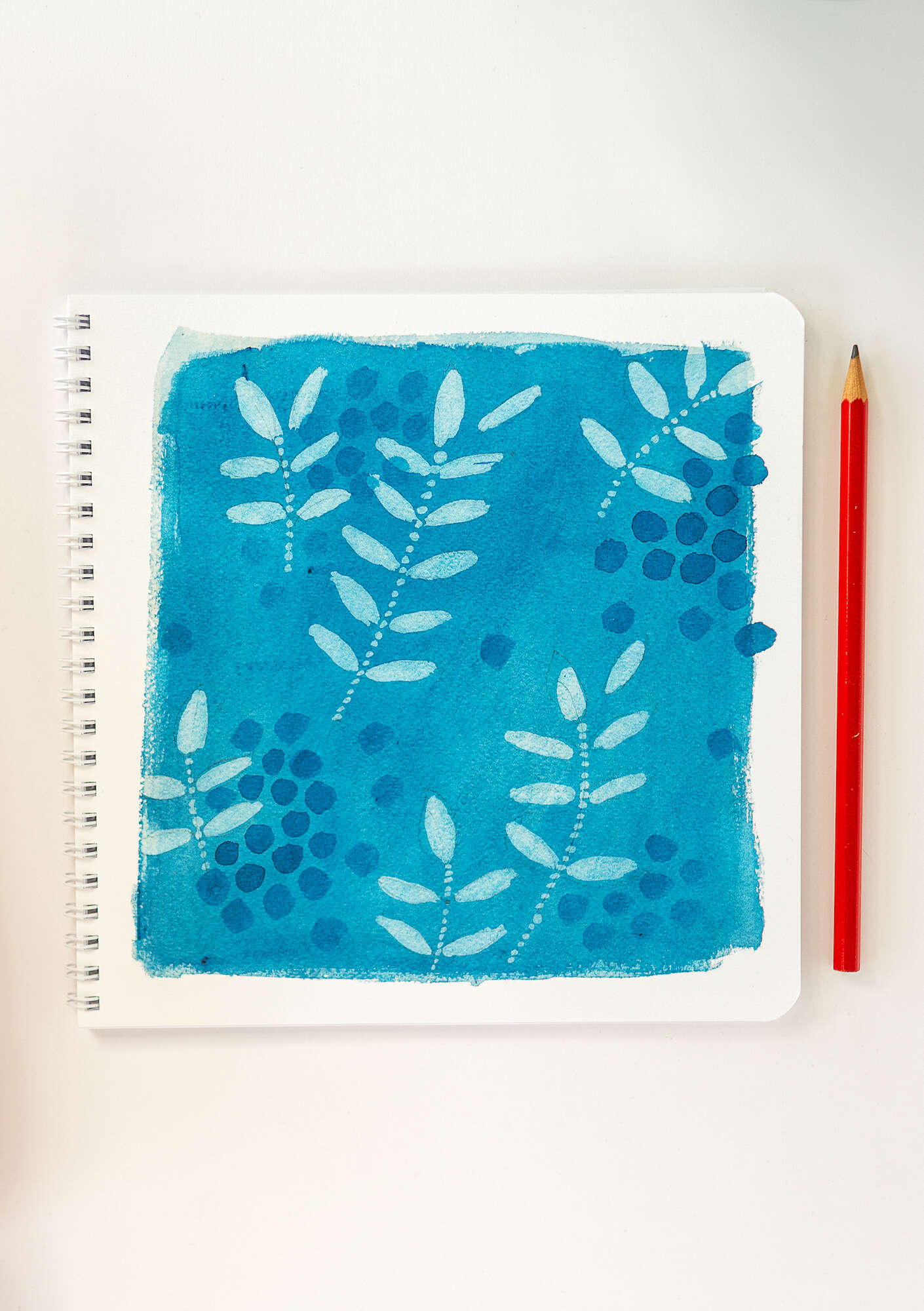 Paper notebook flax blue