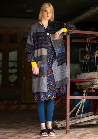 Webkleid „Hyderabad“ aus Bio-Baumwolle - lehm