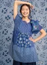 Blus "Amber" i ekologisk bomull (lupin XS)