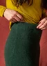 “Vinternatt” alpaca blend knit skirt (dark green M)