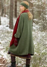 Langstrickjacke „Canada“ aus Alpakawollgemisch - pinie-melange