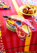 “Sol” organic cotton napkins, 2-pack - amaryllis