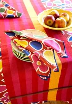 “Sol” organic cotton napkins, 2-pack - amaryllis