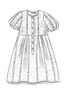 Kleid „Horisont“ aus Öko-Baumwolle (dunkeljaspis S)