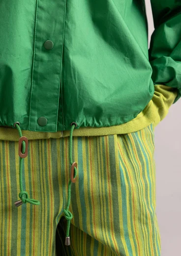 Jacke aus Bio-Baumwollgewebe - basilikum