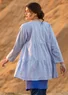 Artistblus "Cirrus" i ekologisk bomull (lavendel XS)