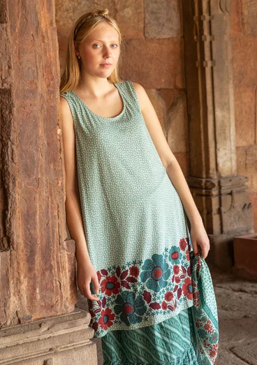 “Kirana” organic cotton jersey dress - celadon