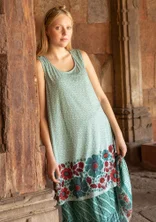 “Kirana” organic cotton jersey dress - celadon