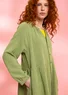 “Noira” checked organic cotton dress (grass green L)