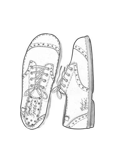Nubuck lace-ups - henna
