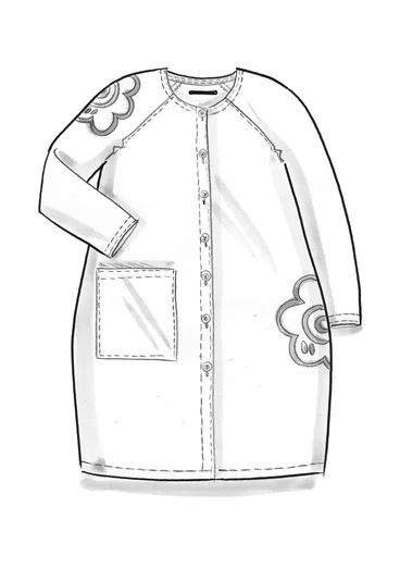 Kleid „Web“ aus Öko-Baumwolle  - curryrot