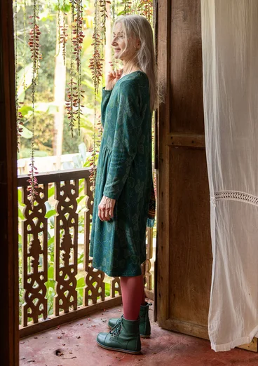 Robe "Isabella" en jersey de coton biologique/modal - jaspe foncé