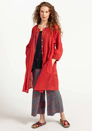Kleid „Billie“ aus Öko-/Recycling-Baumwolle - dunkelkupfer