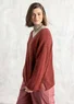 Nubby sweater in a lambswool blend (red curry/melange XS)