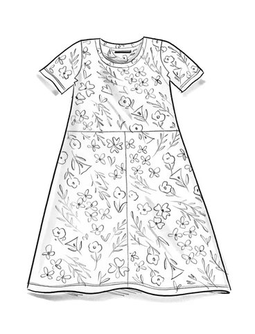 Tricot jurk "Ingrid" van katoen/modal - ljus0SP0orientgrn