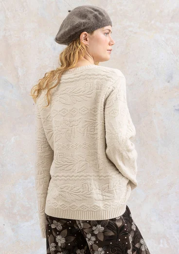 Marinepullover „Peninsula“ aus Lammwolle - auster