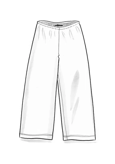 Einfarbige Jerseyhose aus Bio-Baumwolle - schwarz