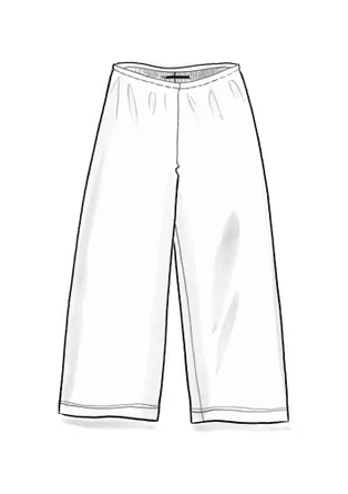 Einfarbige Jerseyhose aus Bio-Baumwolle - schwarz