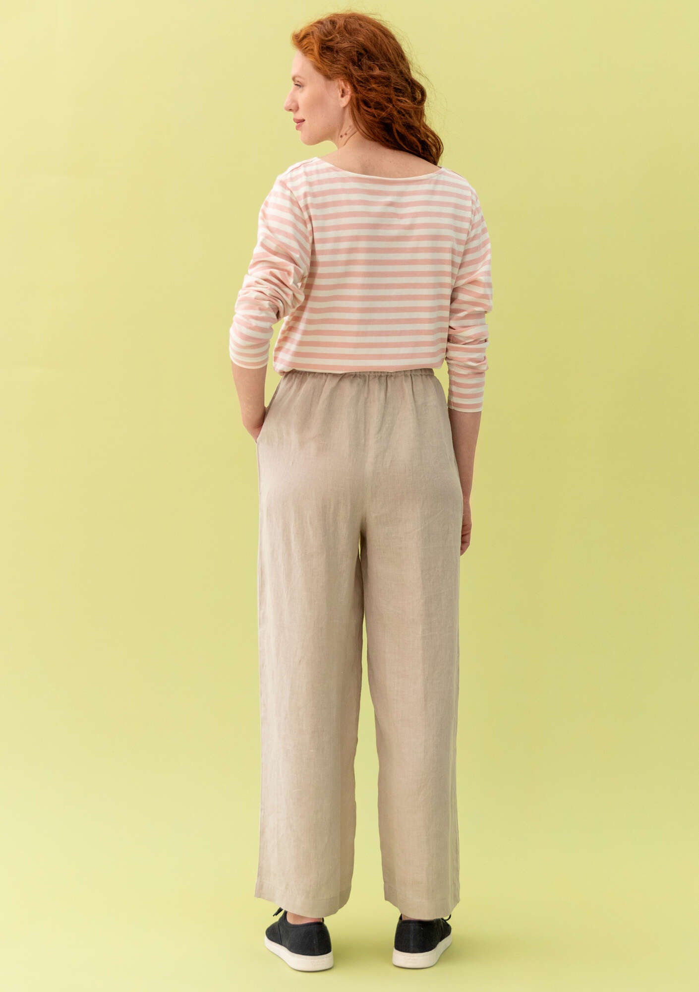 Vera” woven pants in linen gudrunsjoden.com