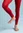 Gestreifte Leggings aus Recyclingpolyamid - preiselbeere-walderdbeere