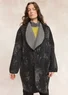 “Sunny Honey” wool coat (black M)