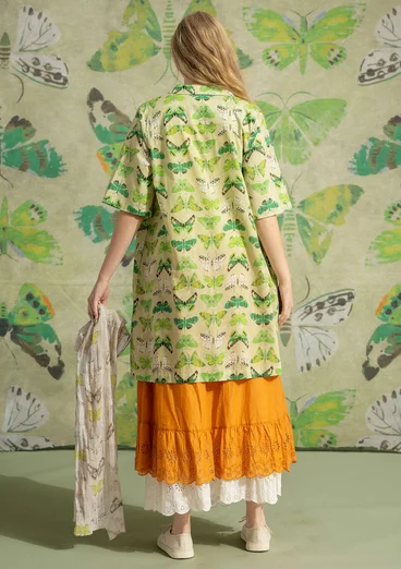 “Fjäril” woven organic cotton dress - apple green