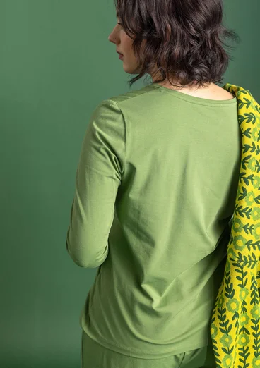 Jerseyshirt „Stella“ aus Bio-Baumwolle/Elasthan - koriander