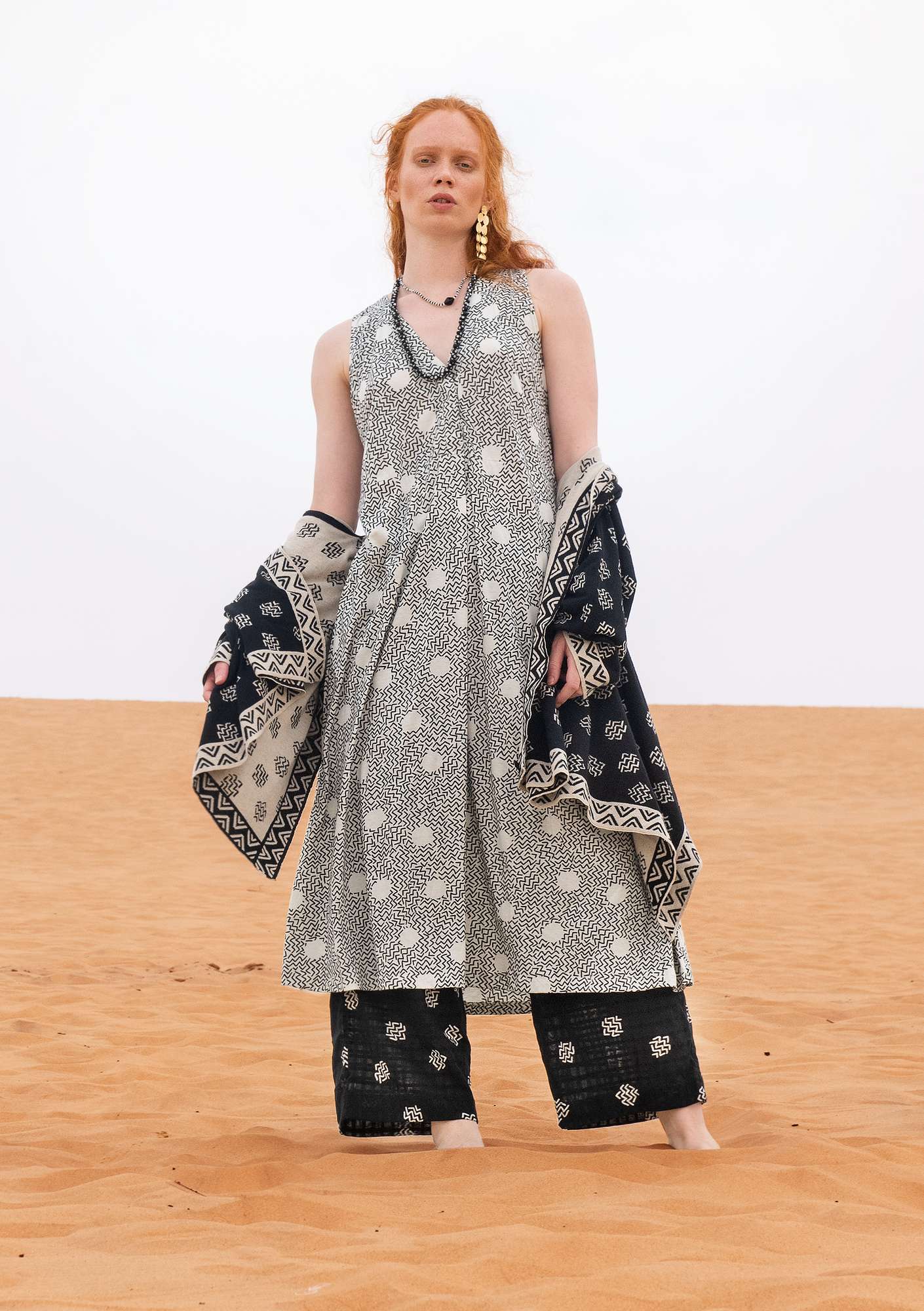 Kleid „Acacia“ aus Öko-Baumwolle ungebleicht thumbnail