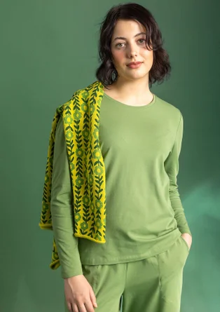 Jerseyshirt „Stella“ aus Bio-Baumwolle/Elasthan - koriander