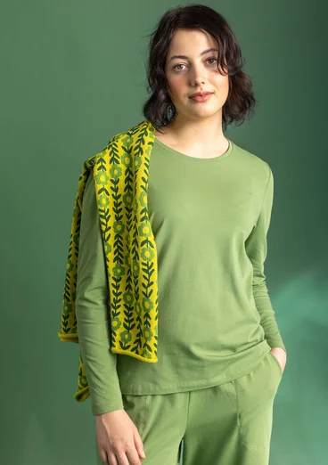 Jerseyshirt „Stella“ aus Bio-Baumwolle/Elasthan - koriander