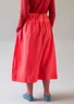 “Paris” woven organic cotton/silk skirt (parrot red XL)