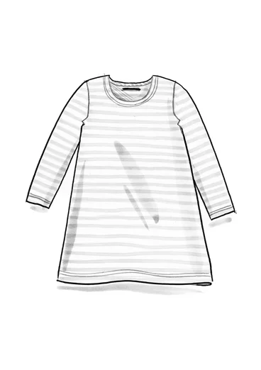 Stribet jerseytunika i økologisk bomuld - multi